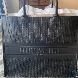 Large Embossed Dior Book Tote